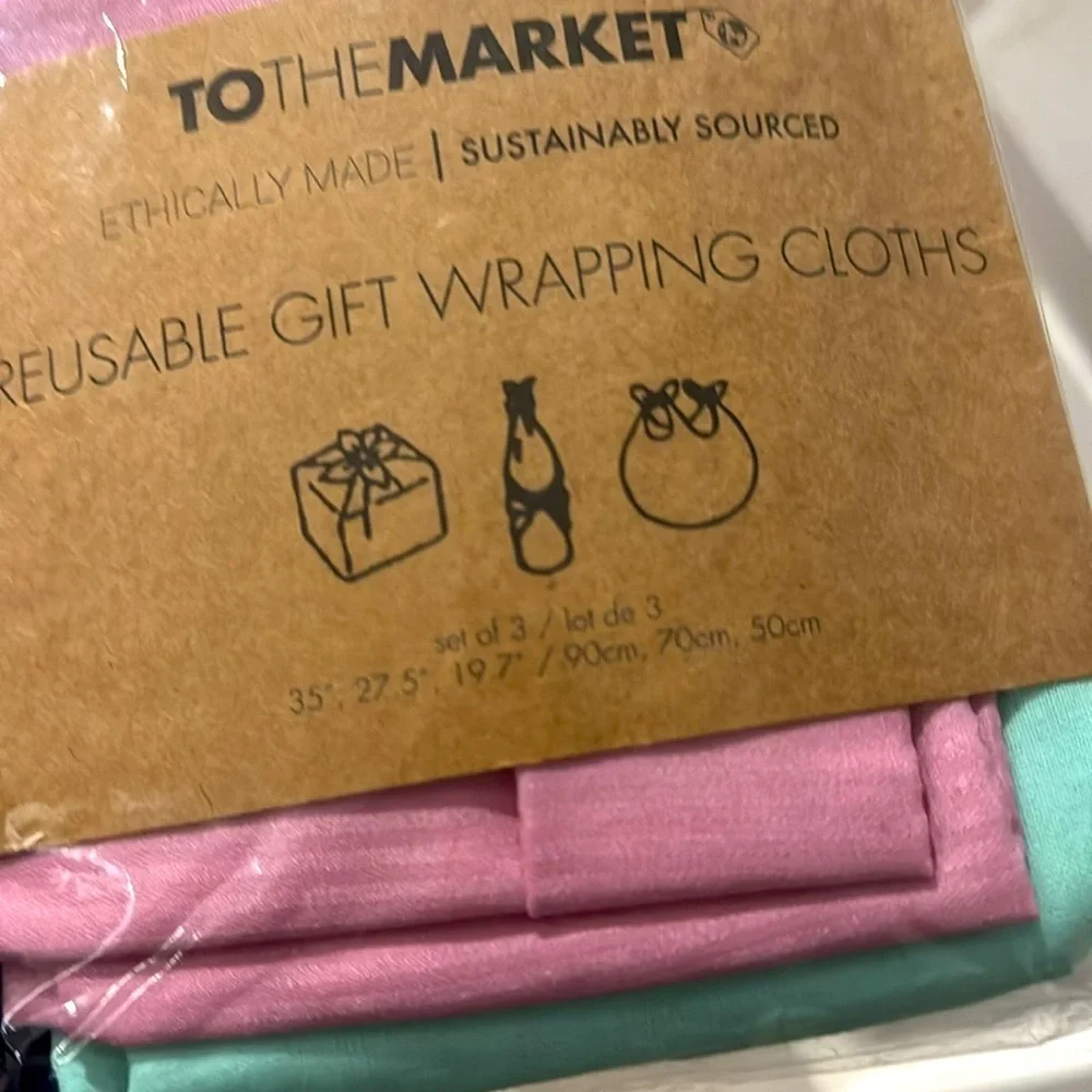 Reusable Cloth Gift Wrap (3 Pack)